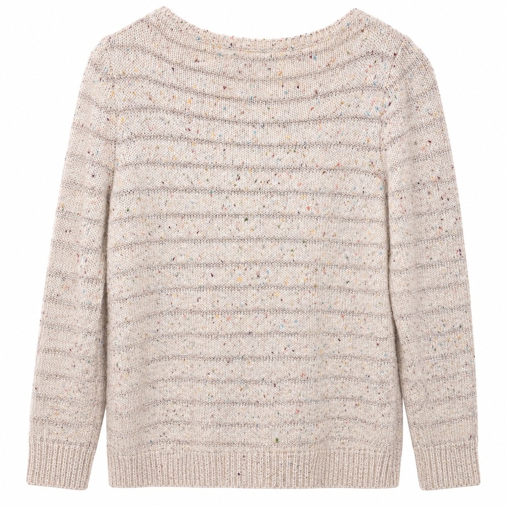 Cozycore Confetti Knit Sweater Medium Soft Girl Neutral Quiet Luxury - Picture 5 of 5